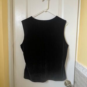 Vintage black velvet top